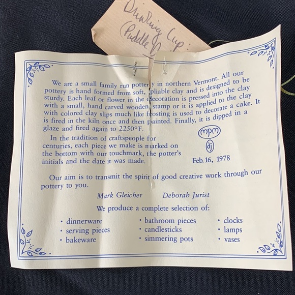 VTG 1990 Mountaine Meadow Potterie “Puddle Ducks” first plate, cup & spoon set - Picture 8 of 14